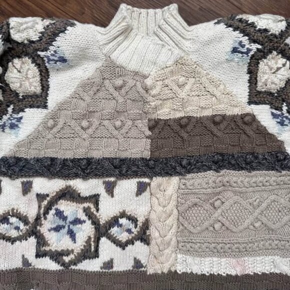 Vintage 90's Knitted Turtleneck Sweater (Med) - Picture 3 of 3